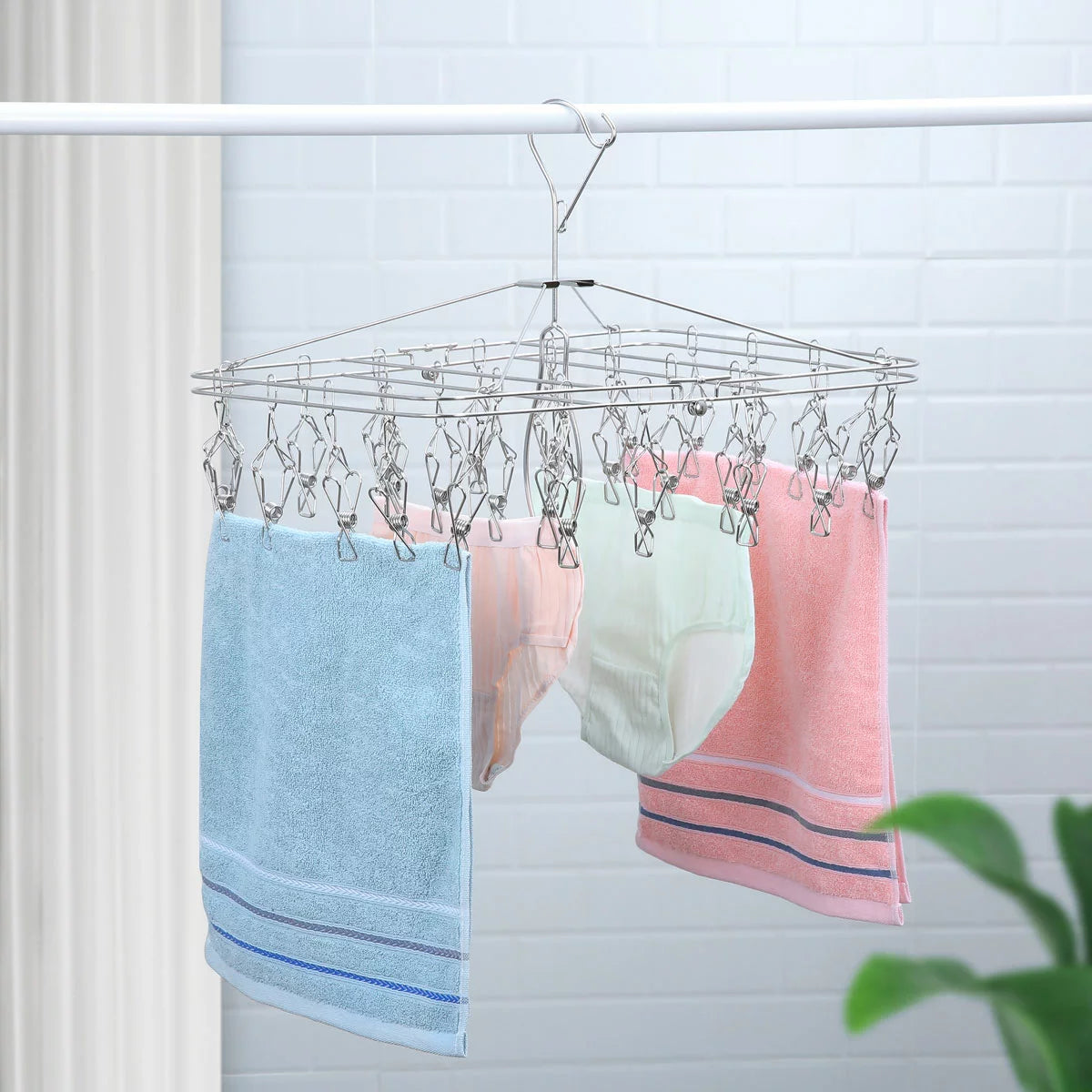 SimplyKleen Stainless Steel Laundry Hanger, 2 Pack