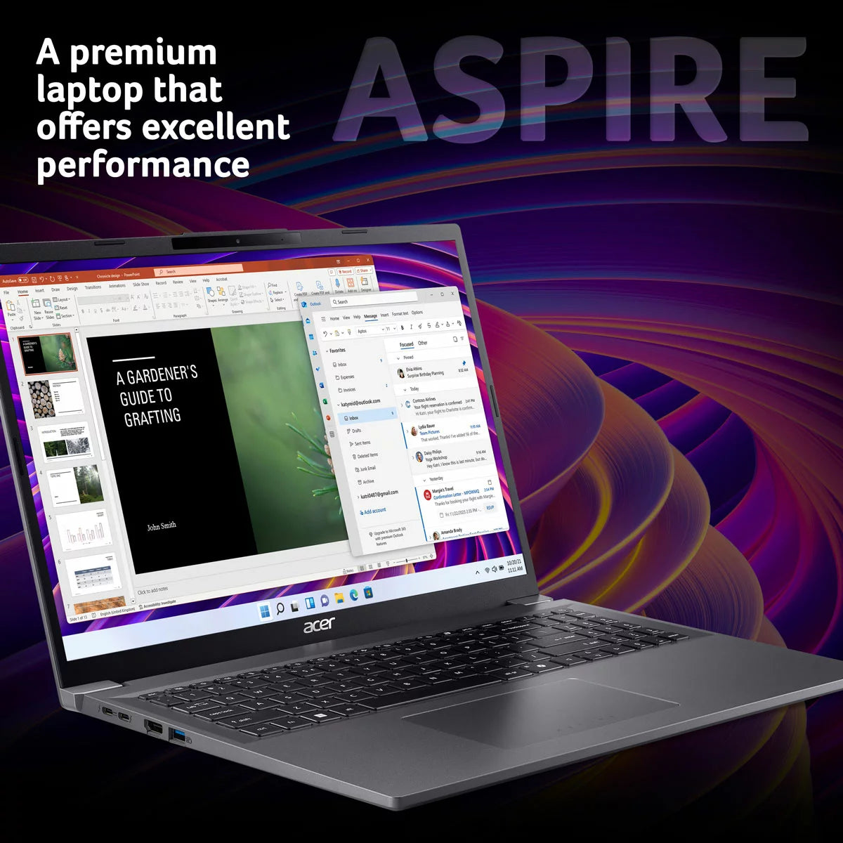 Acer Aspire 16, Intel Core Ultra 5, 16GB RAM, 512GB SSD, 16 Inch OLED Laptop