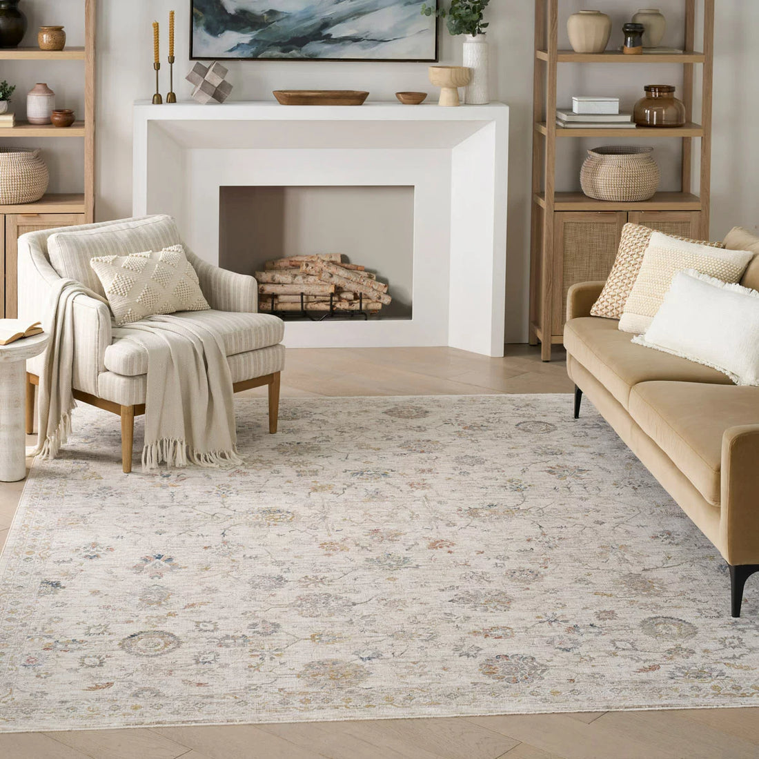 Nourison Antique Fusion Ivory Multi Rug, in 3 Sizes