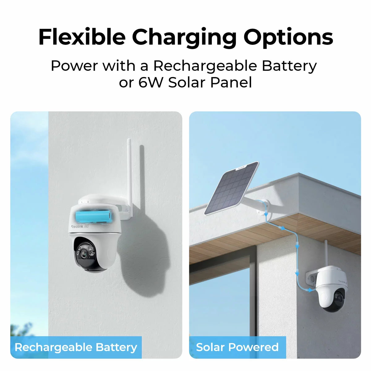 Reolink Argus PT Ultra 4K 8MP Wireless Pan & Tilt Solar/Battery Camera