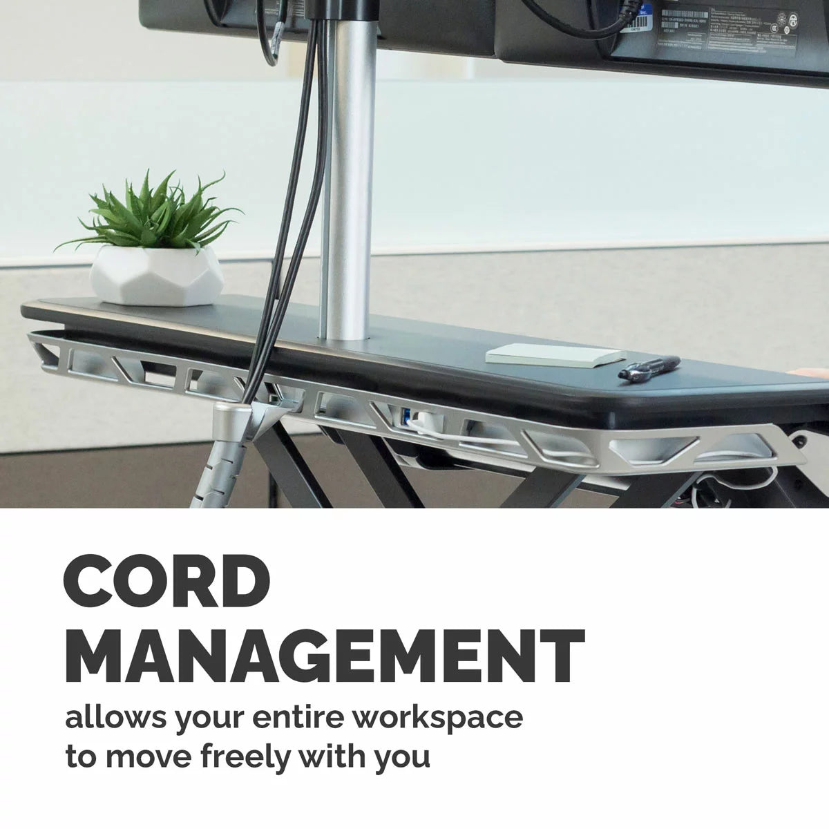 Fellowes Lotus™ Sit-Stand Workstation