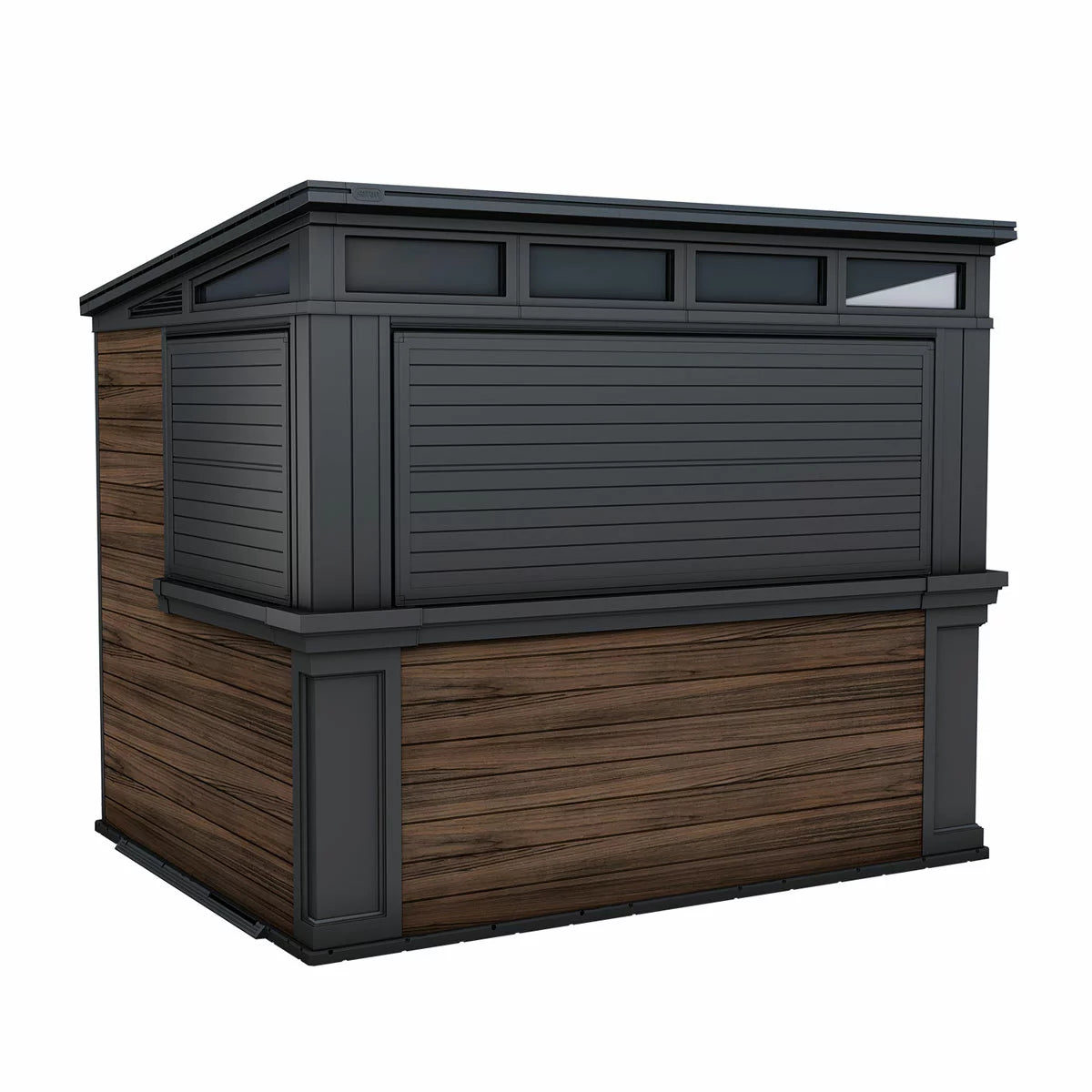 Keter Rosewood 9.1ft x 6.8ft (2.8 x 2.1m) Garden Bar Shed
