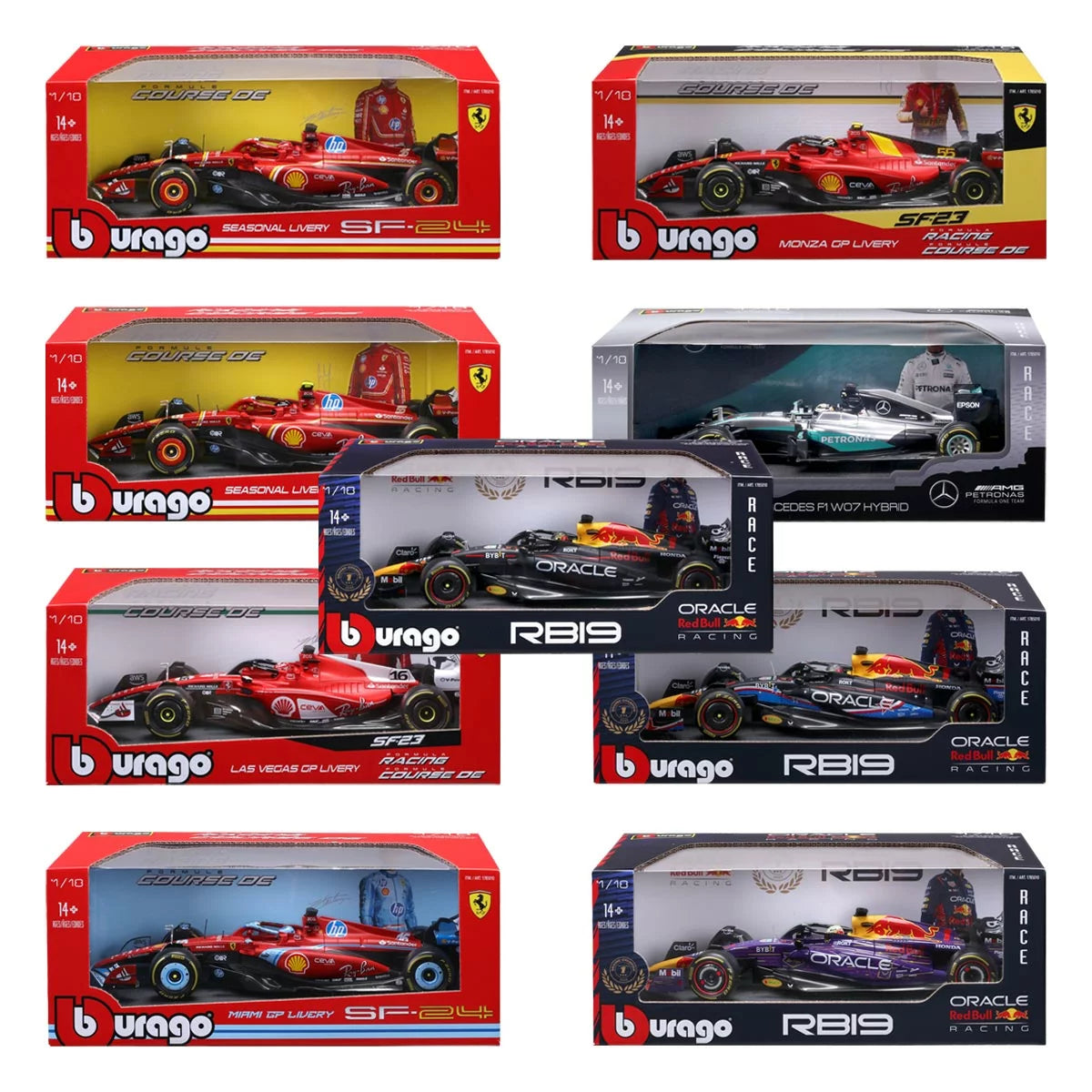 Maisto Cars 1: 18 Formula 1 Diecast Individual Cars - Assortment
