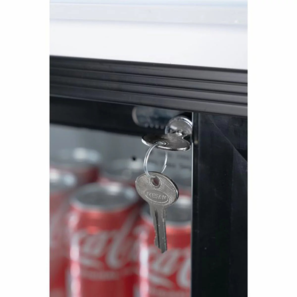 Contender RUG048 783L Commercial Sliding Double Glass Door Fridge, F Rated