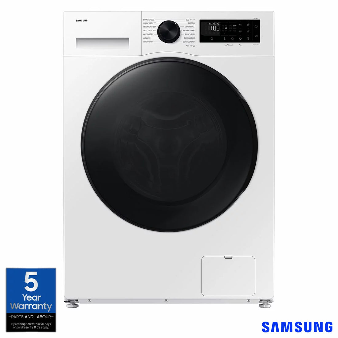 Samsung Series 5 WD90DG5G34BEEU 9kg / 5kg Smart Slim Depth Washer Dryer, E Rated