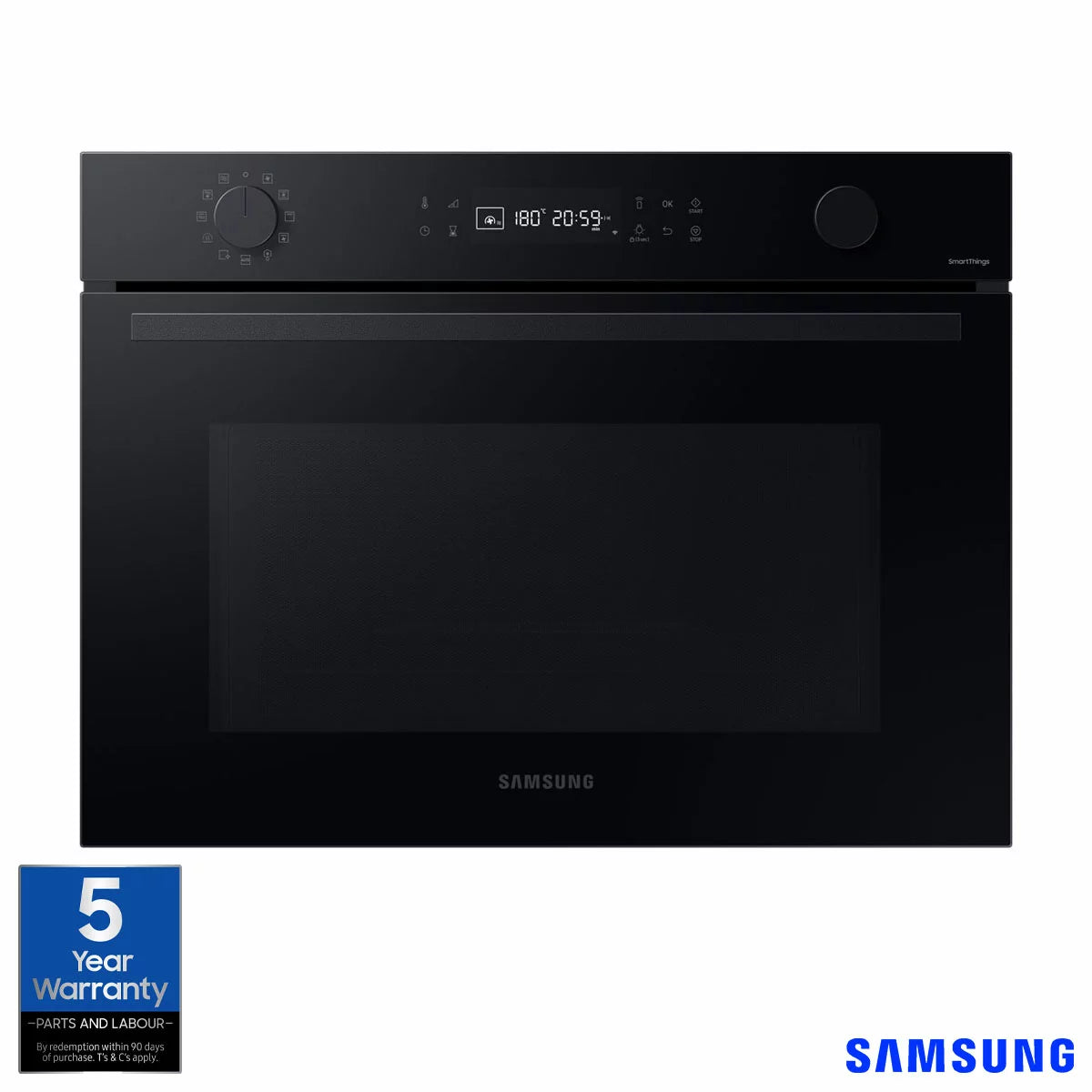 Samsung Series 4 Microwave Combi NQ5B4553FBK/U4 50L Smart Compact Oven, in Clean