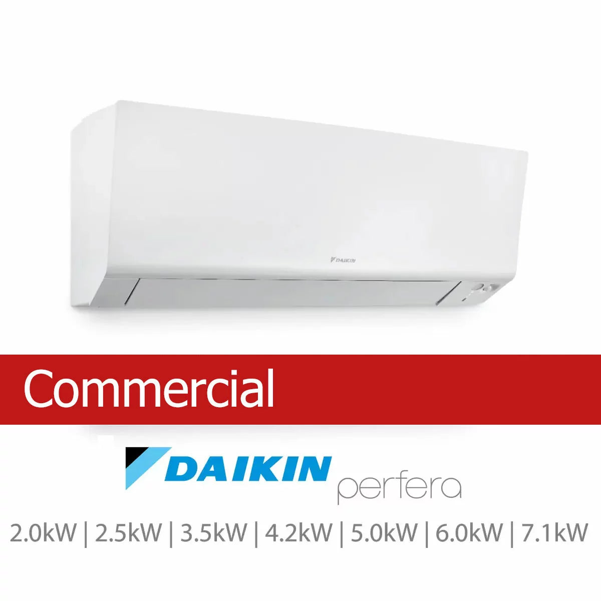 Installed Daikin Perfera Single Split Air Conditioning Unit for Commercial Use