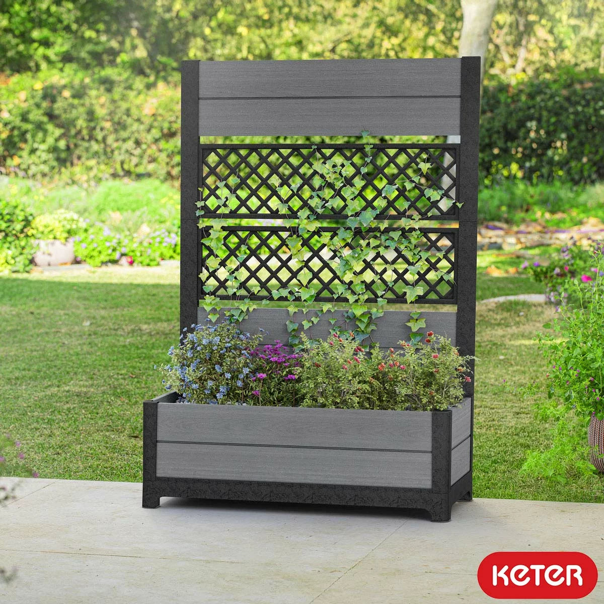 Keter Cortina Privacy Tulip Screen Planter