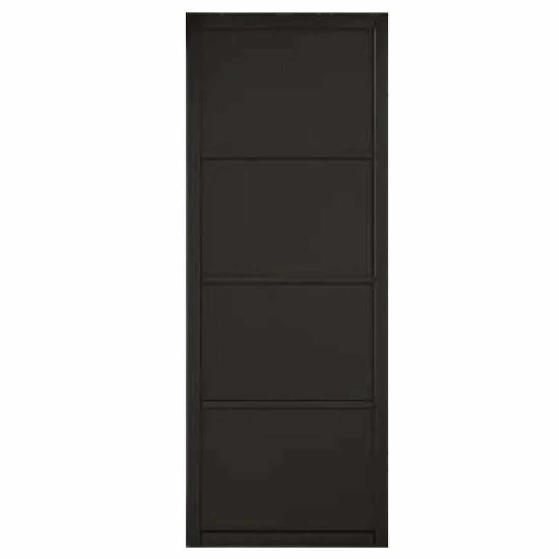 Mendes Industrial Solid Internal Door With Slim Handle Pack- Black Rome in 3
