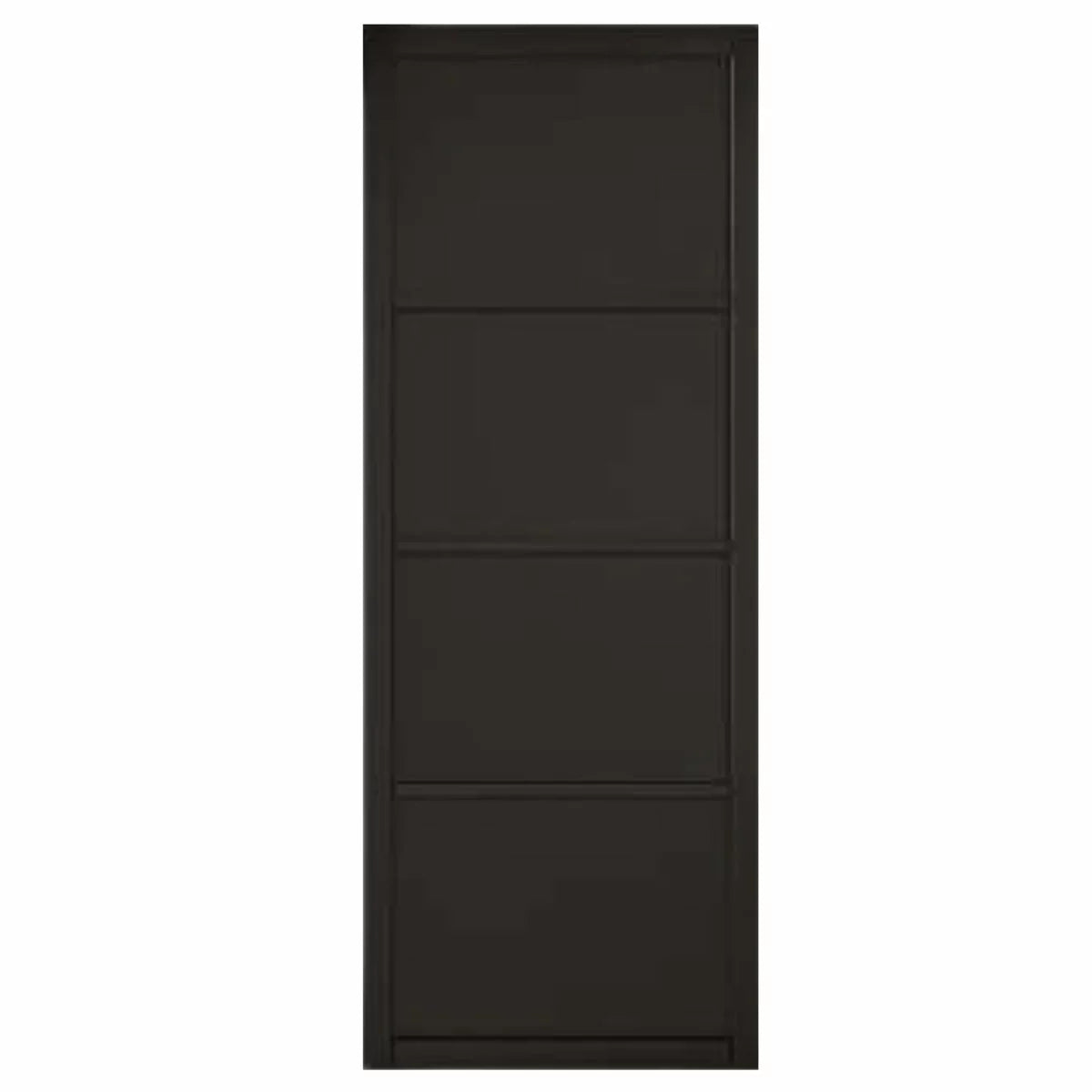Mendes Industrial Solid Internal Door With Slim Handle Pack- Black Rome in 3