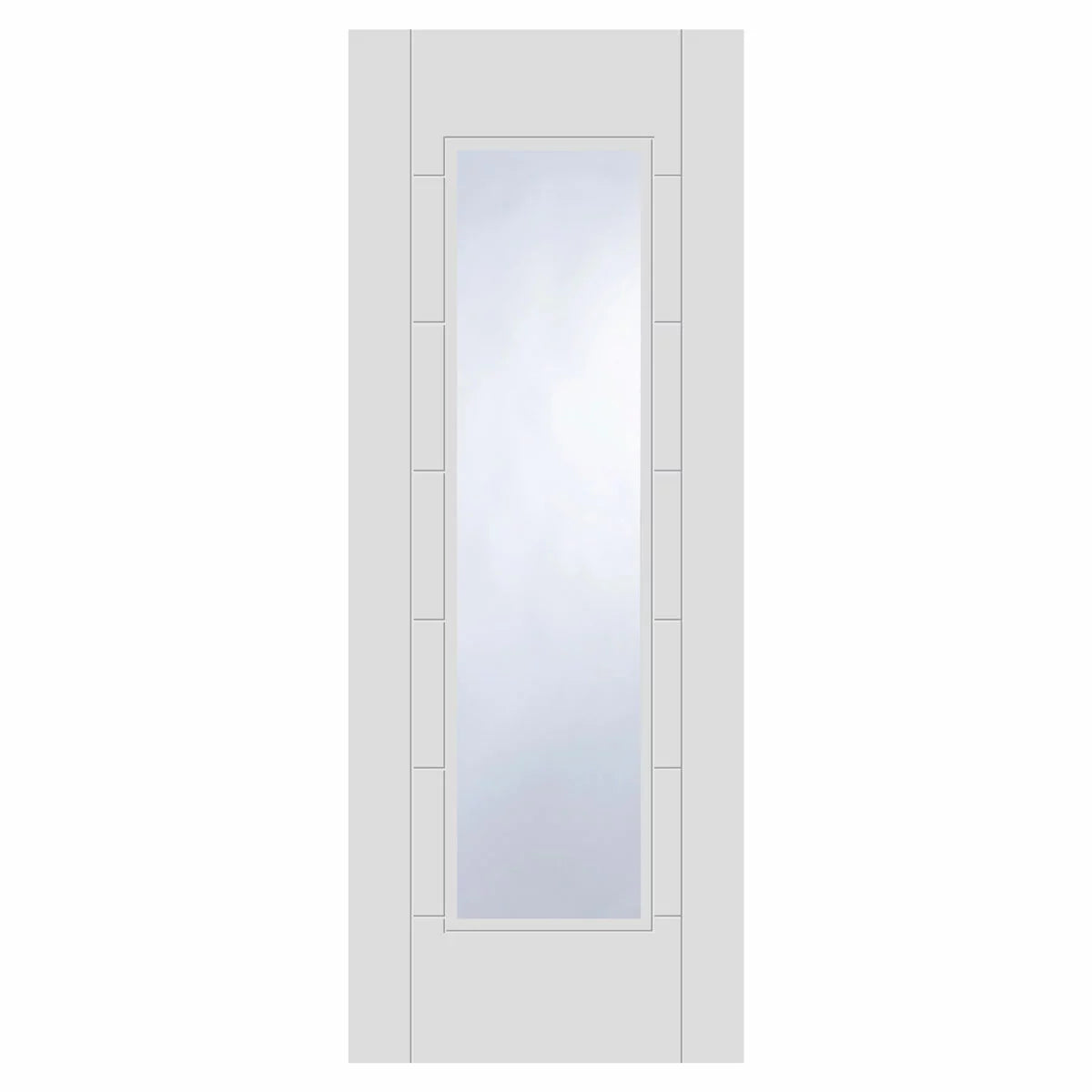 Mendes Internal Prefinished Internal Door - White Primed Corsica Glazed in 3
