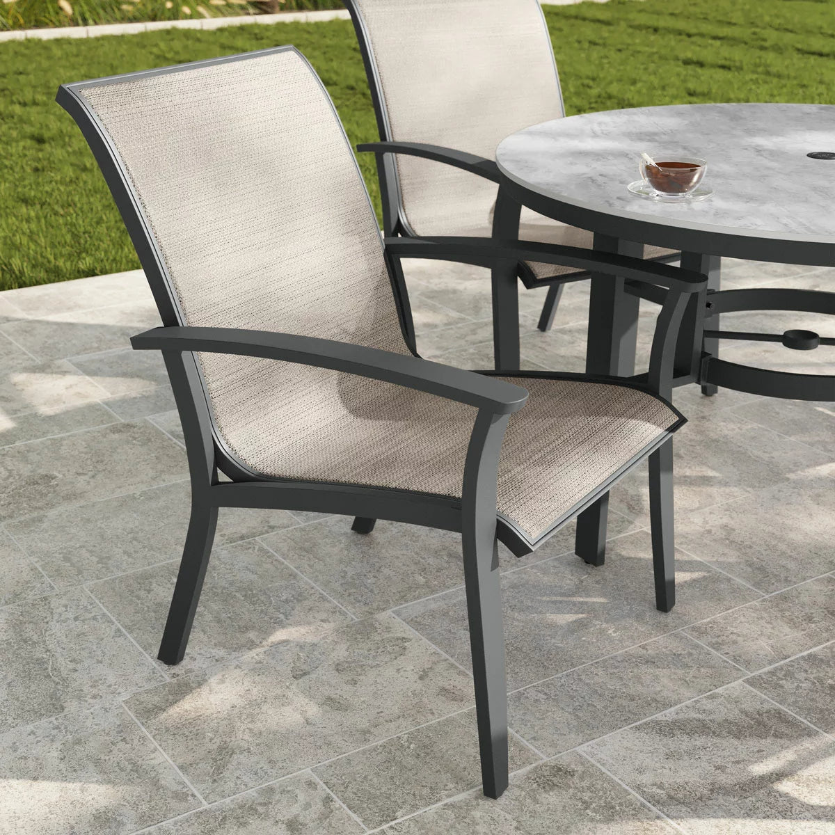 Agio Clearfield 5 Piece Sling Dining Set + Cover
