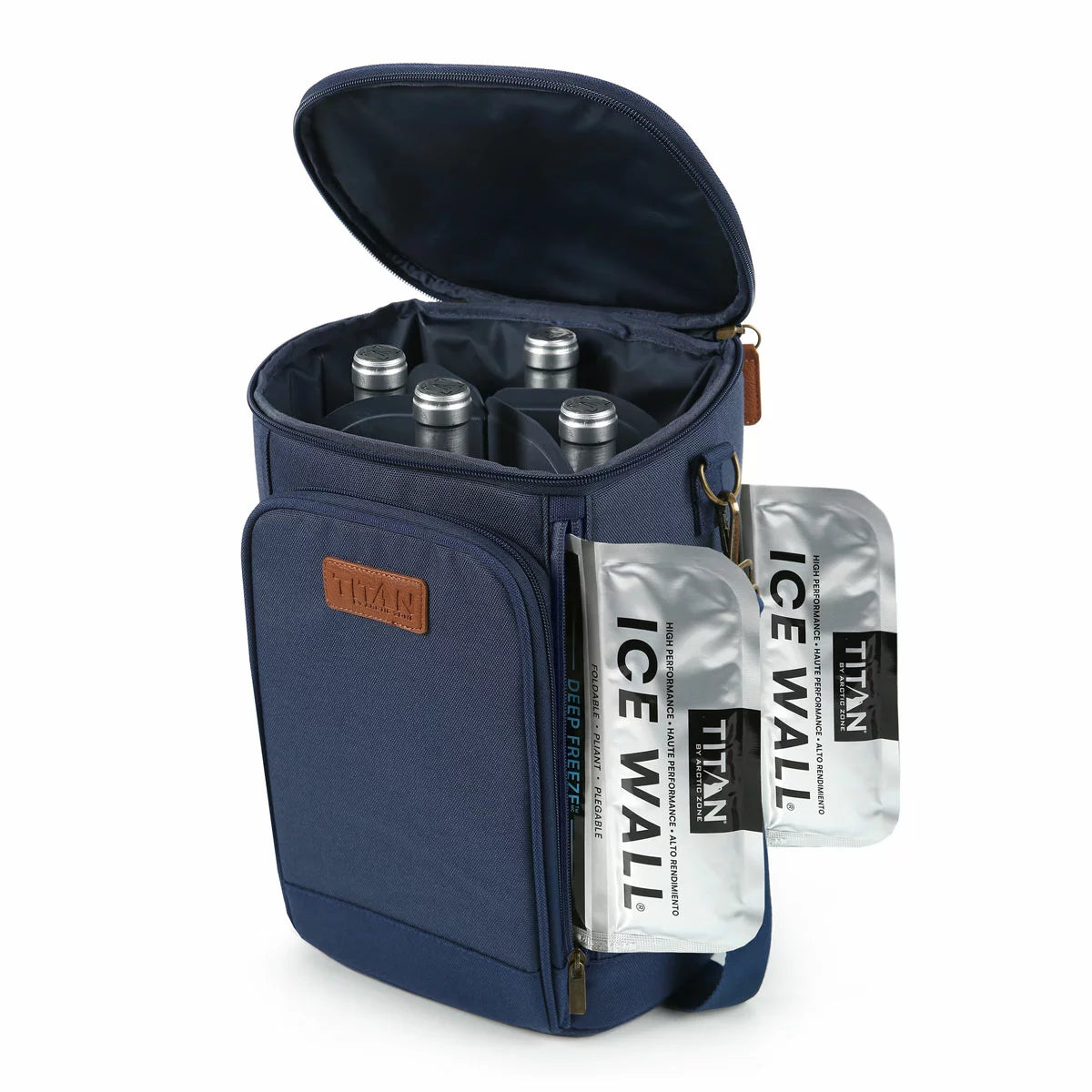 Titan High Performance Insulated Beverage Tote with 2 Ice Walls
