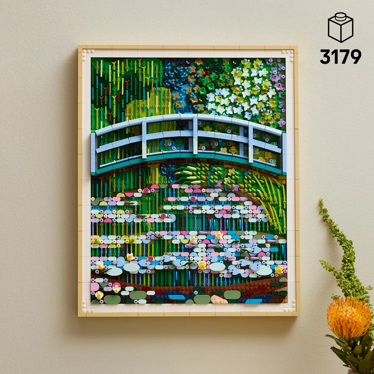 LEGO Art Claude Monet - Bridge over a Pond of Water Lilies - Model 31220 (18+