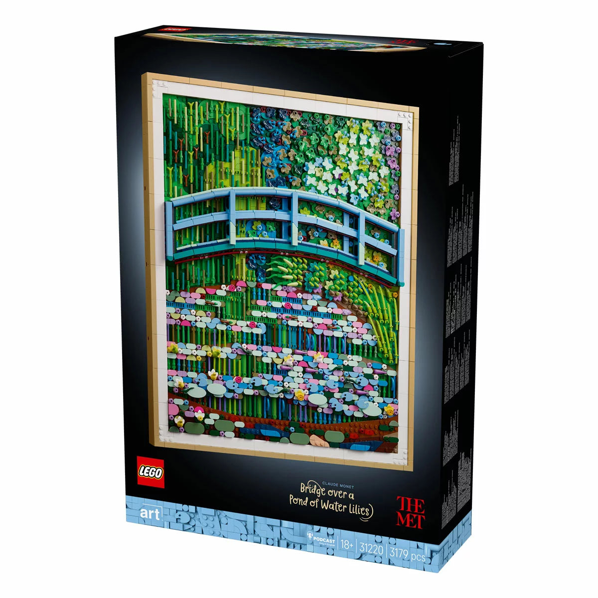 LEGO Art Claude Monet - Bridge over a Pond of Water Lilies - Model 31220 (18+