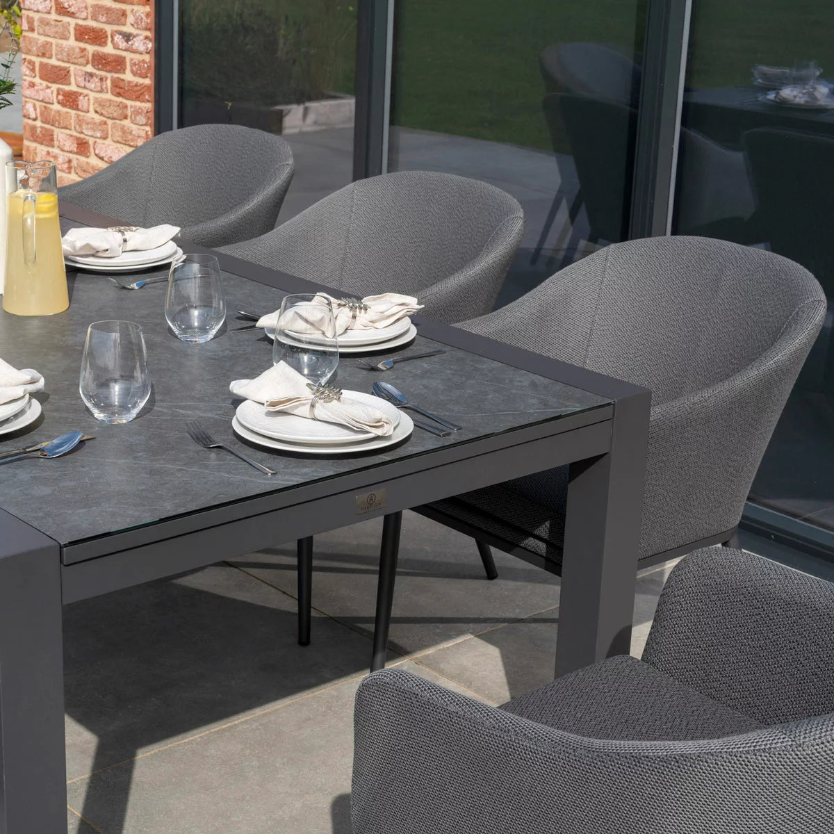 Harbour Lifestyle Luna 9 Piece Extending Dining Set