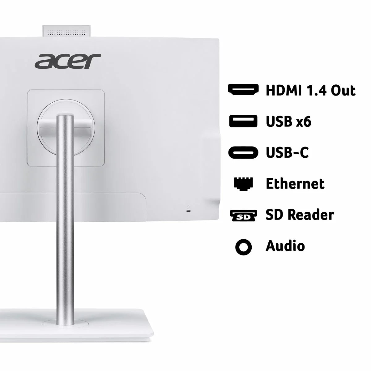 Acer C24-A, Intel Core 5, 16GB RAM, 1TB SSD, 24 Inch All in One Desktop PC