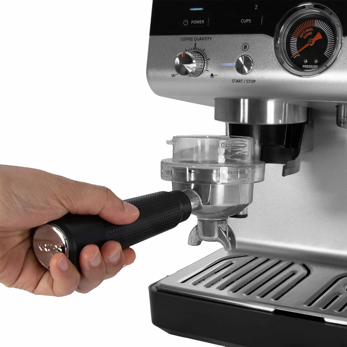 Krups XP801TG0 Precision Steam & Pump Espresso Coffee Machine with Grinder