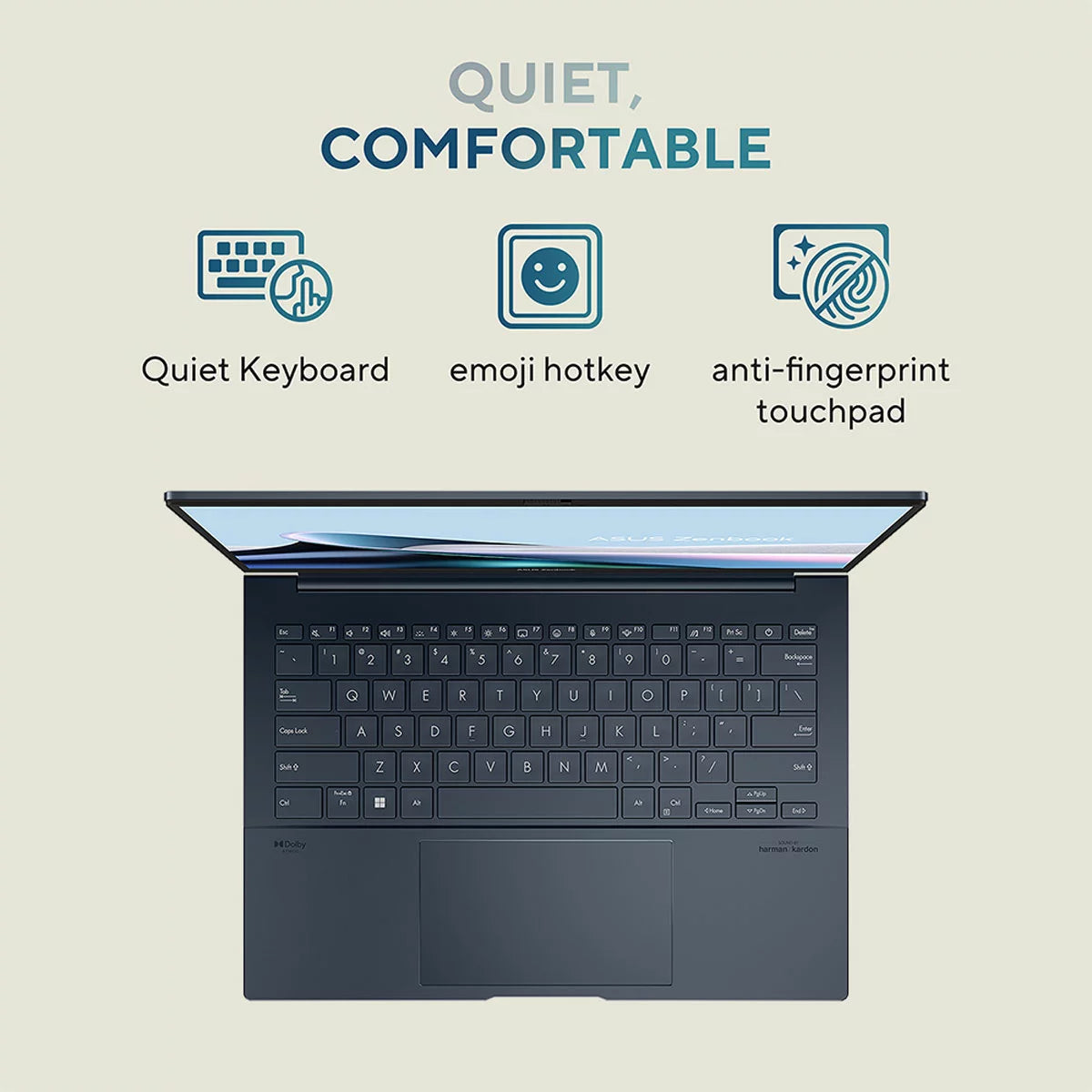 ASUS Zenbook, Intel Core Ultra 5, 16GB RAM, 512GB SSD, 14 Inch OLED Laptop