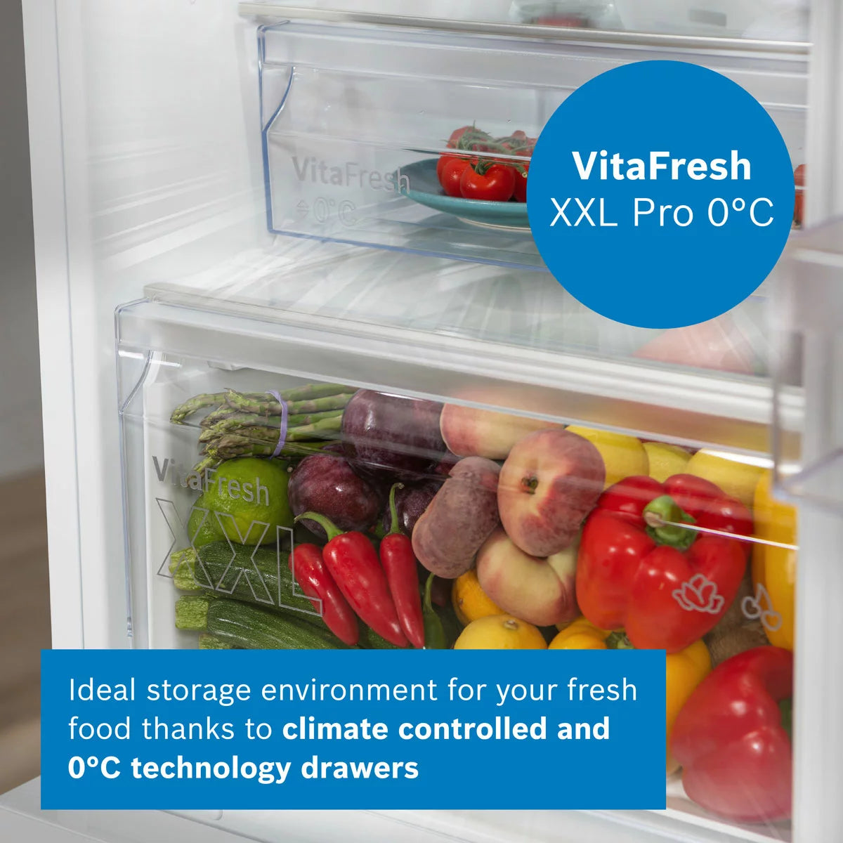 Bosch KGN39OCAFG Fridge Freezer, A Rated in Grey