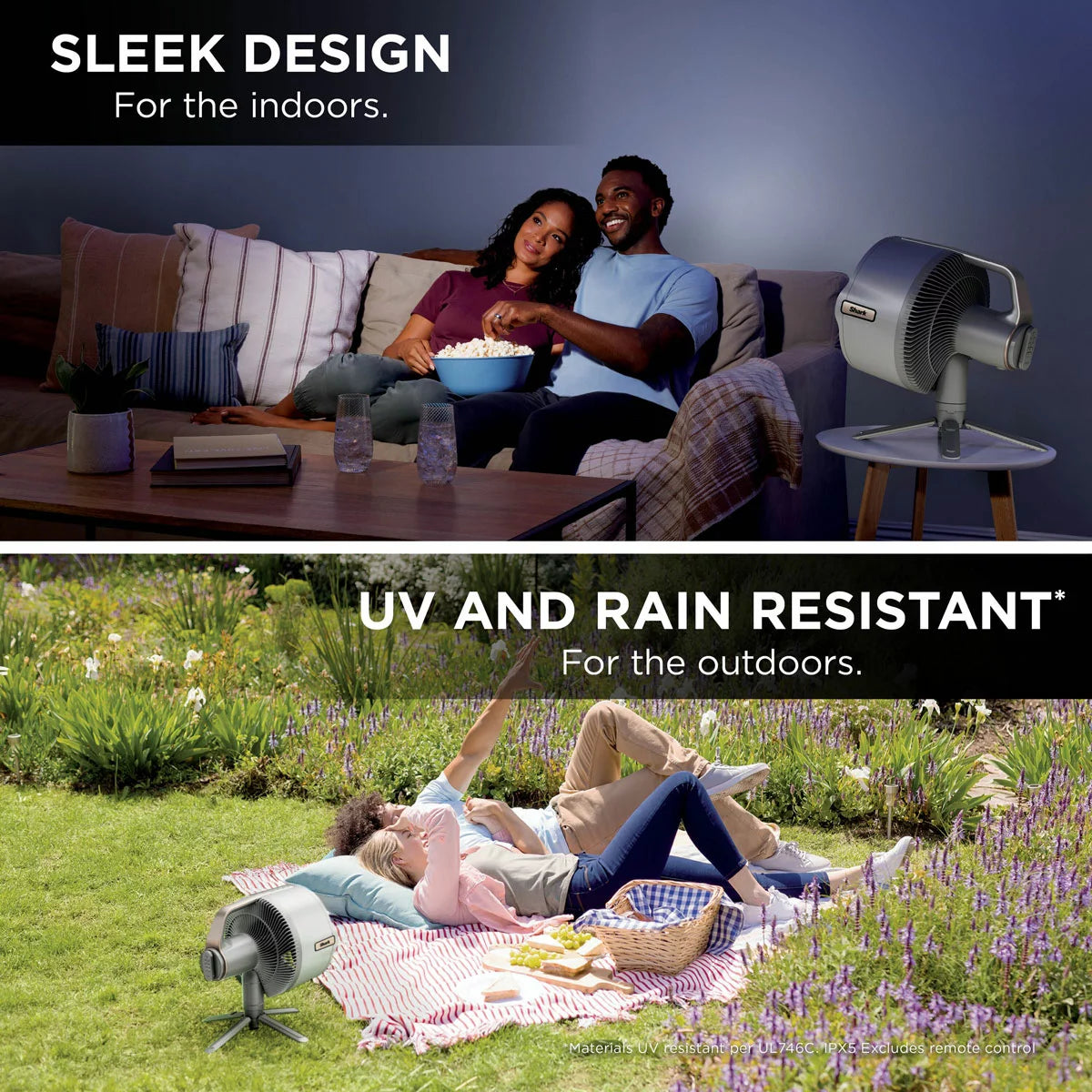 Shark FA300WHUK FlexBreeze Pro Mist Indoor & Outdoor Fan & Outdoor Misting
