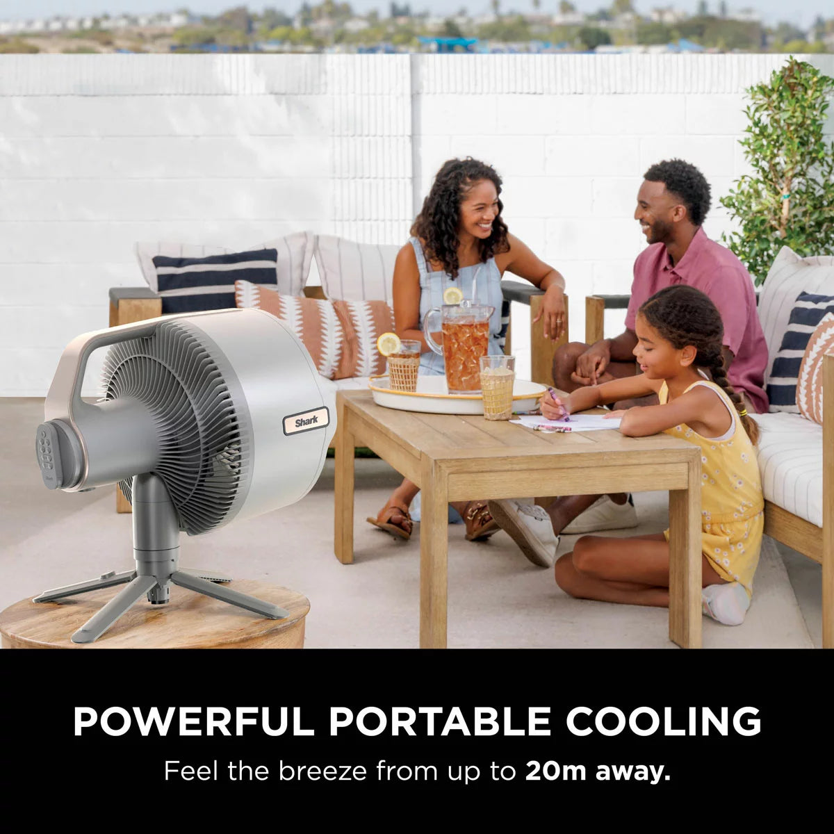 Shark FA300WHUK FlexBreeze Pro Mist Indoor & Outdoor Fan & Outdoor Misting