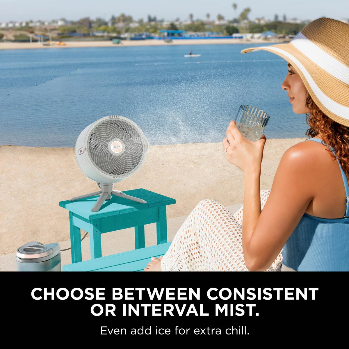Shark FA300WHUK FlexBreeze Pro Mist Indoor & Outdoor Fan & Outdoor Misting