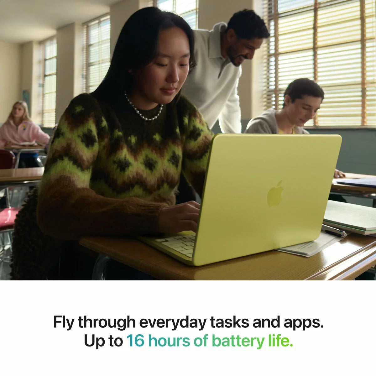 Apple 13-inch MacBook Neo, Apple A18 Pro chip 6‑core CPU and 5‑core GPU, 8GB