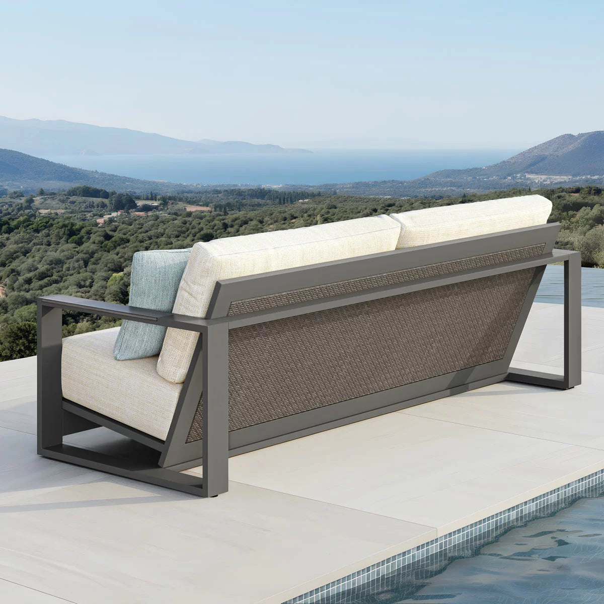 Foremost Milan 4 Piece Deep Seating Patio Set + Cover