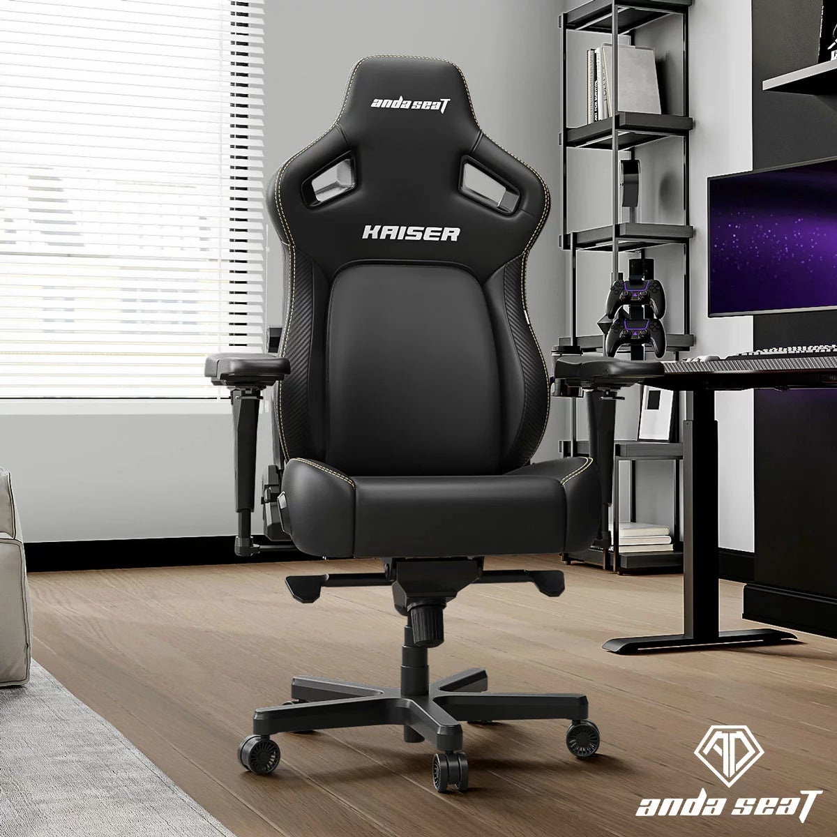anda seaT Kaiser Series 4 Large Gaming Chair, Black