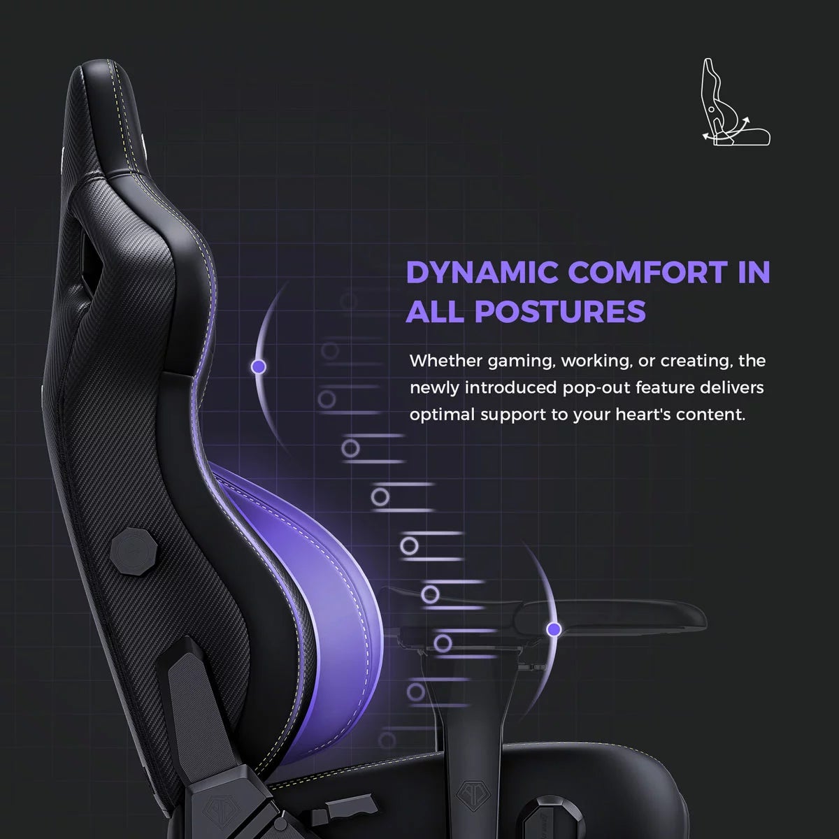 anda seaT Kaiser Series 4 Large Gaming Chair, Black, view 7