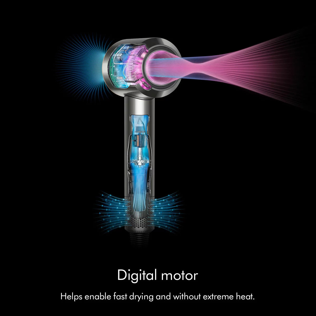 Dyson Supersonic Hair Dryer Straight+Wavy in Prussian Blue/Rich Copper