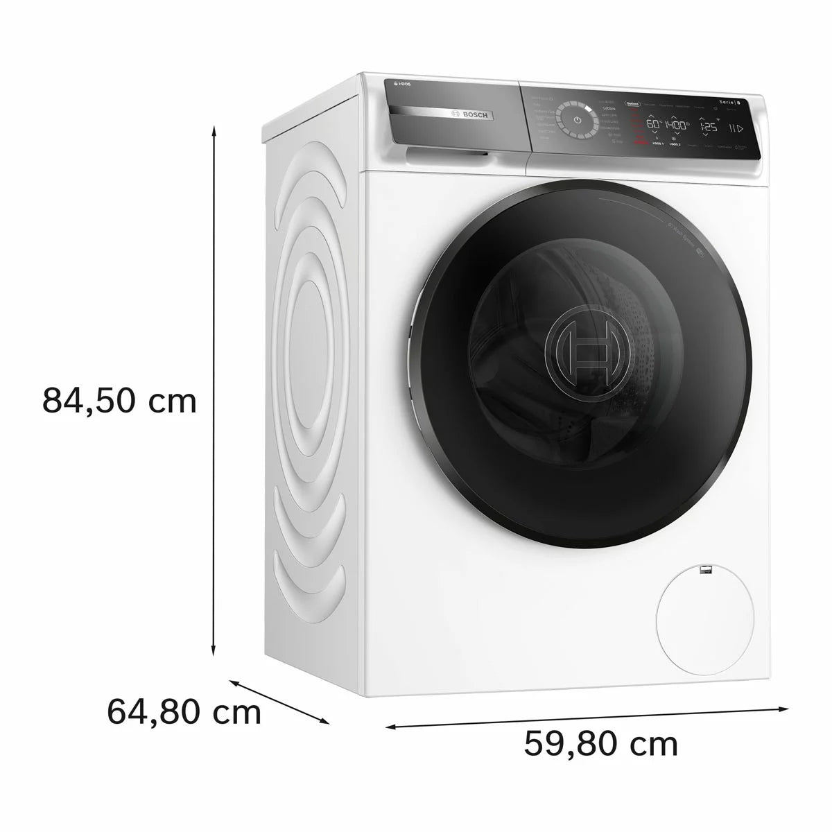 Bosch WGB264A1GB Series 8, 11kg Washing Machine, A Rated in White
