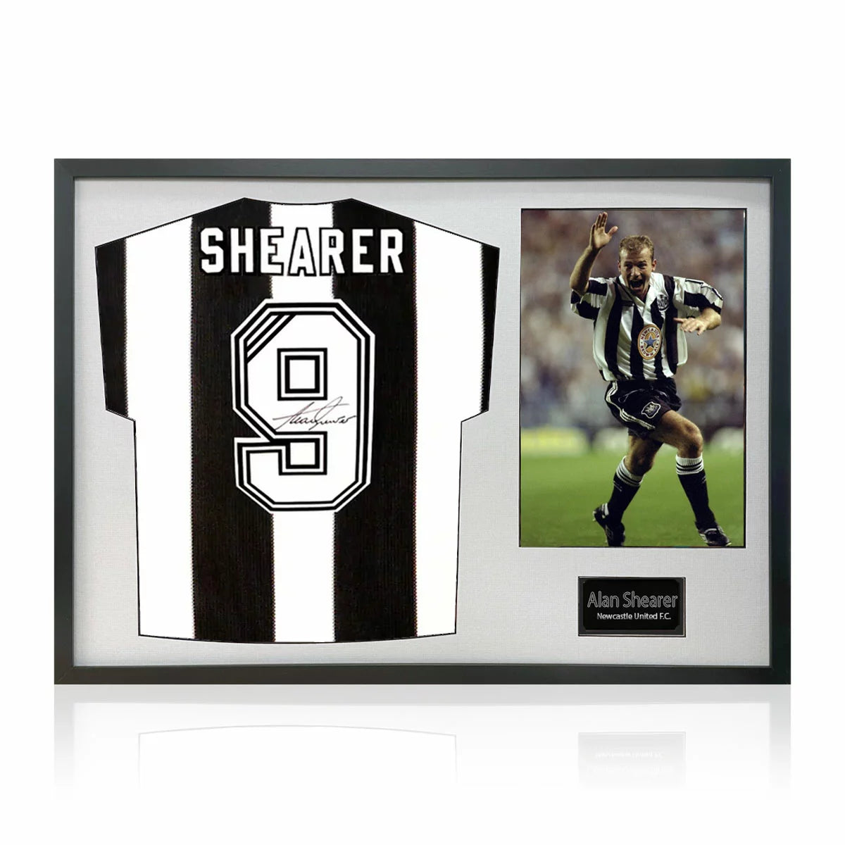 Alan Shearer Signed Framed Newcastle Football Shirt including 1 Photo in 2