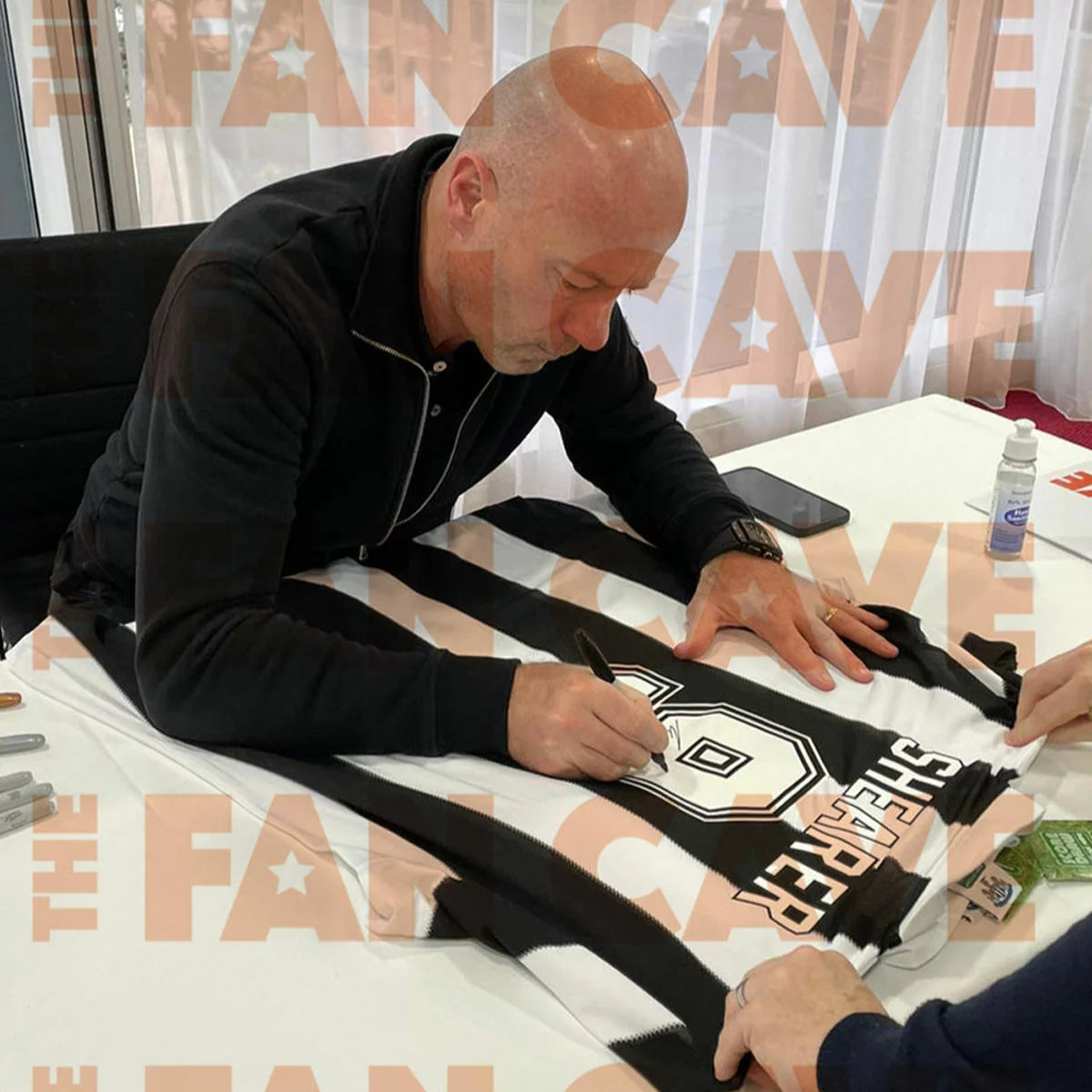 Alan Shearer Signed Framed Newcastle Football Shirt in 2 Options: White or Black