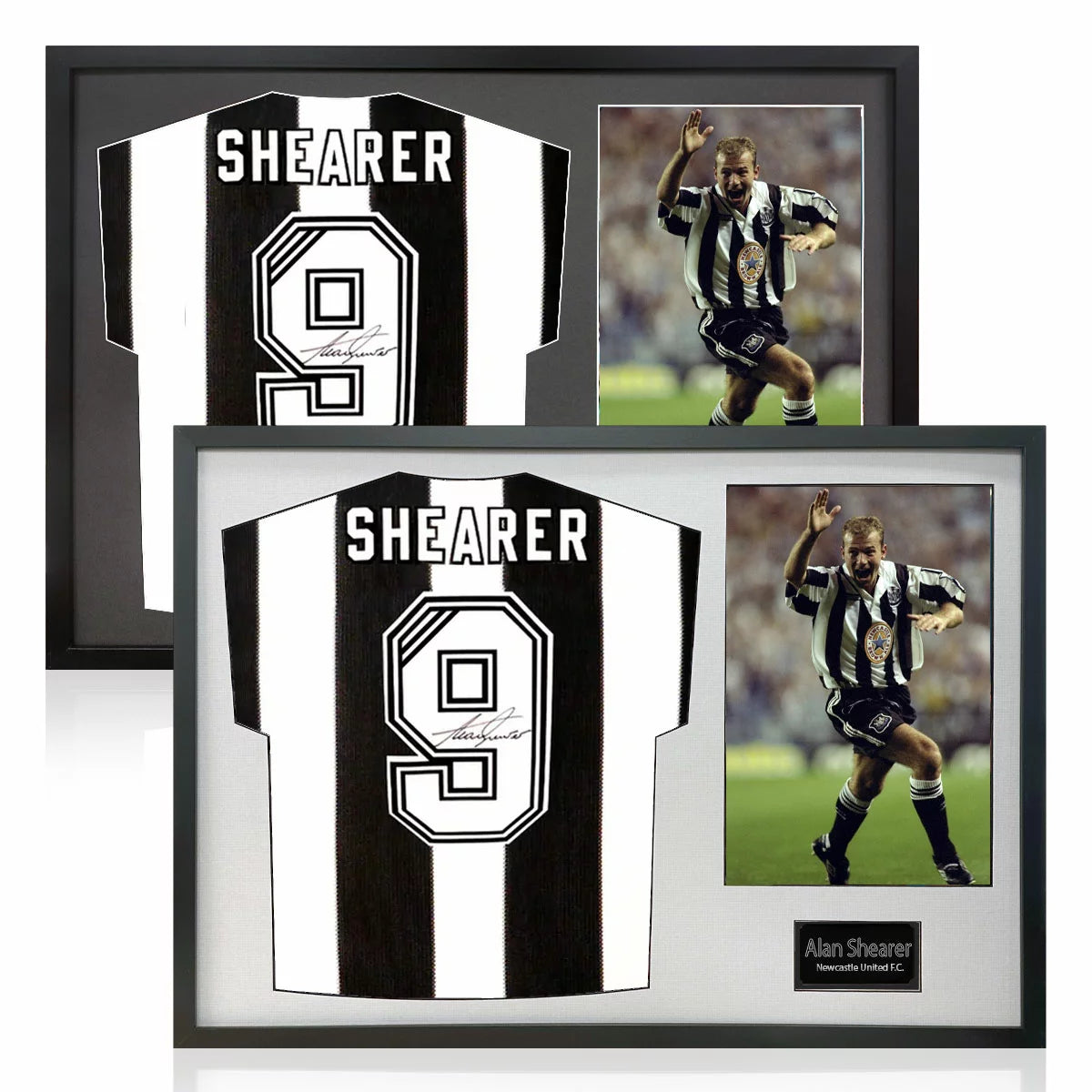 Alan Shearer Signed Framed Newcastle Football Shirt including 1 Photo in 2