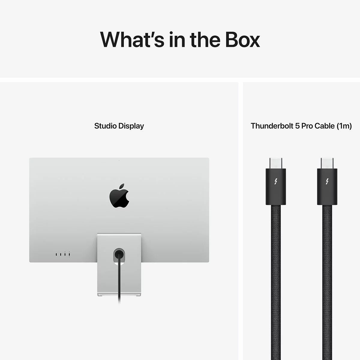 Apple Studio Display, 27 Inch Retina 5K Monitor, Standard Glass, with VESA mount