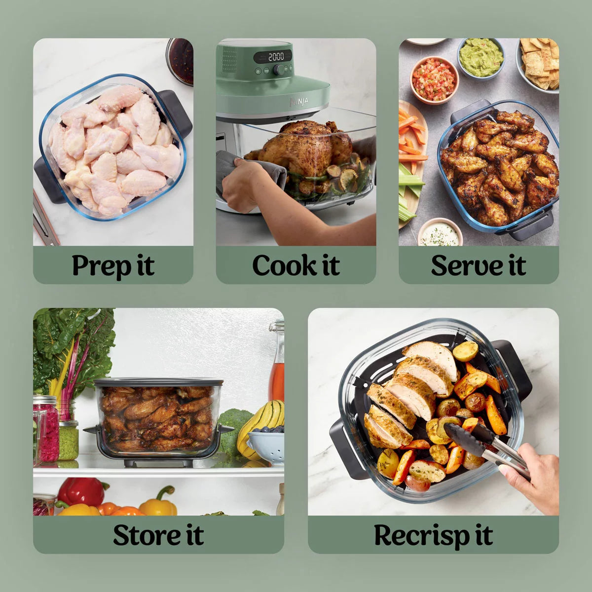 Ninja CRISPi PRO 5-in-1 Glass Air Fryer