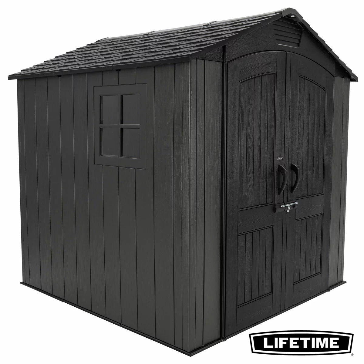 Lifetime 7ft x 7ft (2.1 x 2.1m) Outdoor Storage Shed - Model 60527