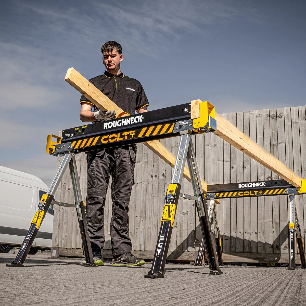 Roughneck COLT 600E Sawhorse Portable Workstation