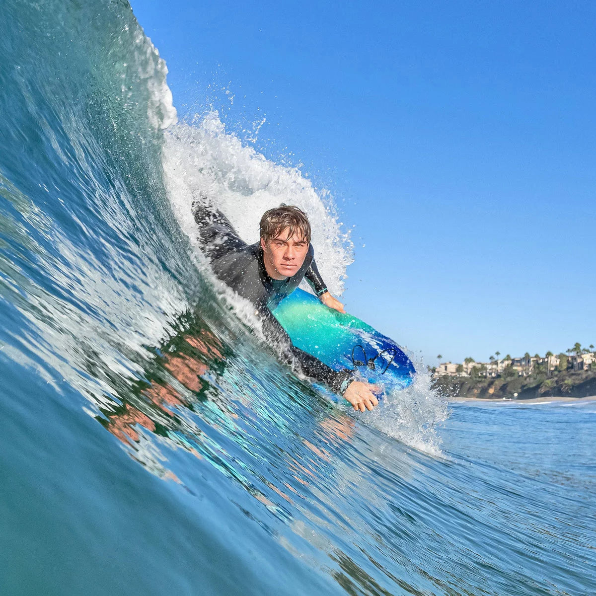 Wavestorm 40" Bodyboard with Coiled Leash In Two Colours