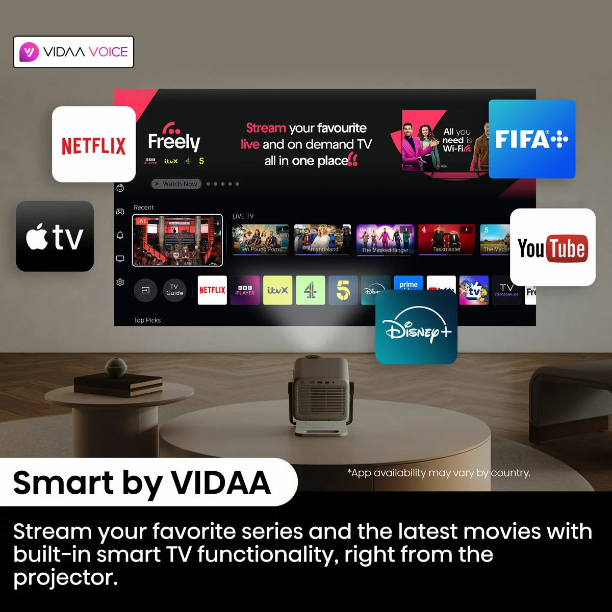 Hisense Smart Mini Projector, M2TUK PRO