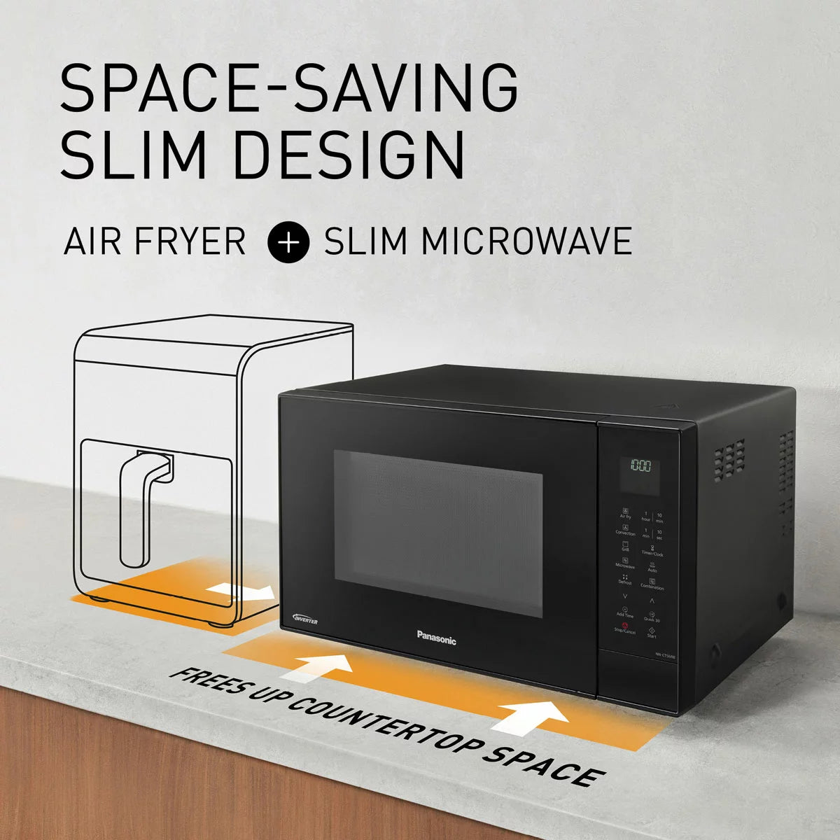 Panasonic NN-CT56RBBPQ 27L 4-in-1 Combination Microwave in Black