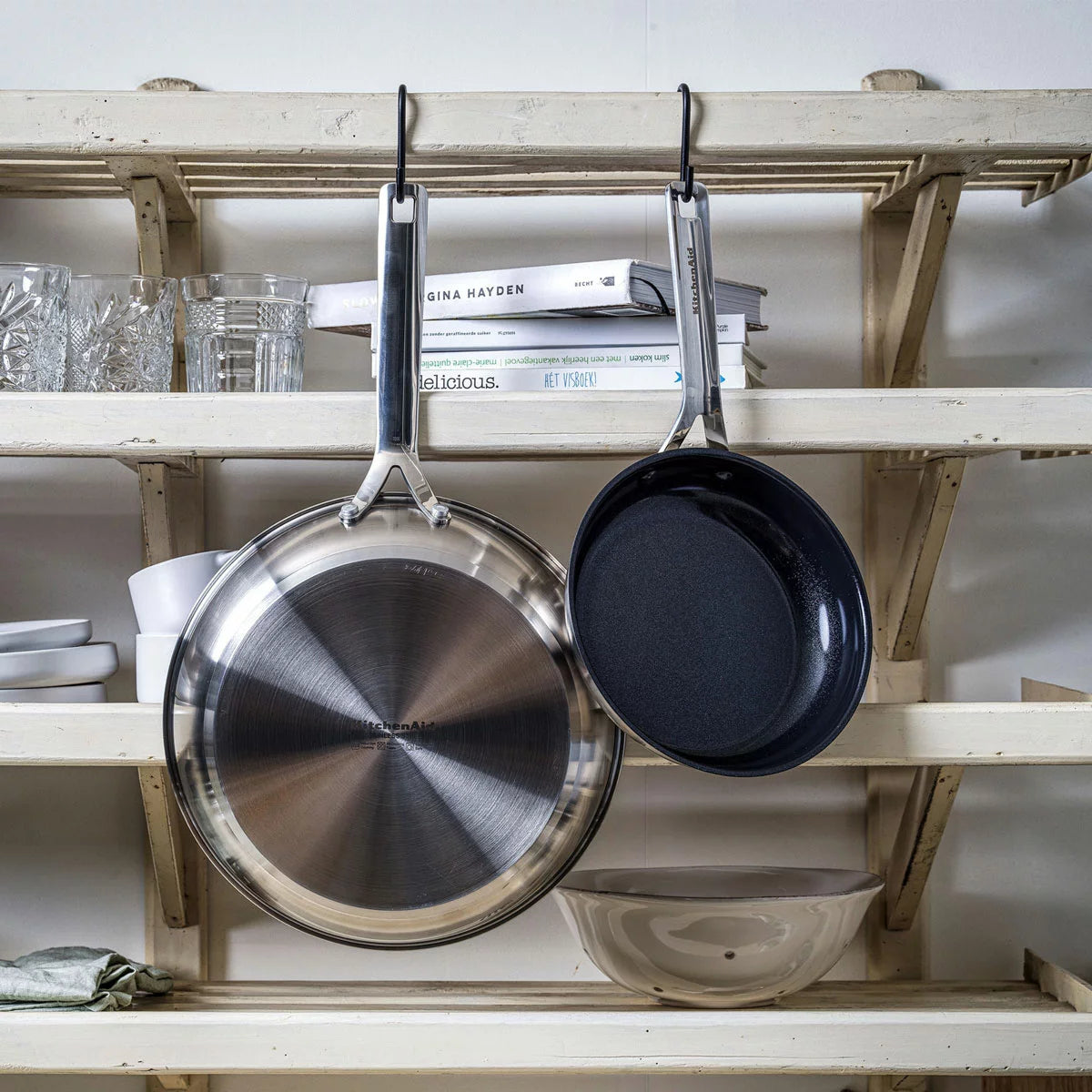 KitchenAid Stainless Steel Fry Pan, 3 Piece Set