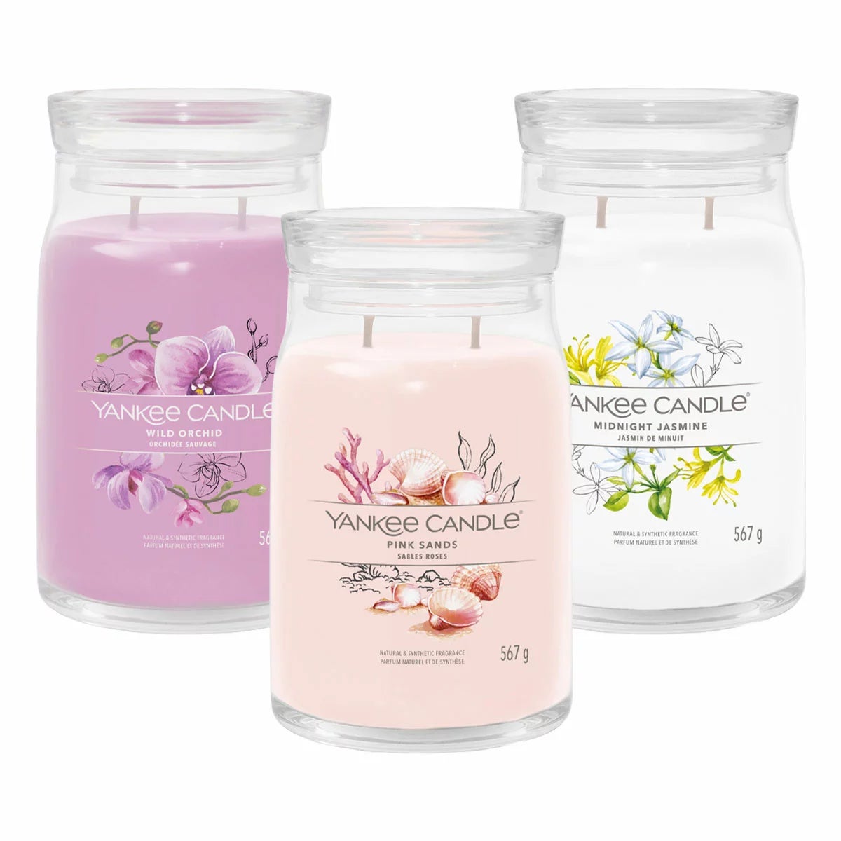 Yankee Fragranced Candle, 3 Pack Floral Escape