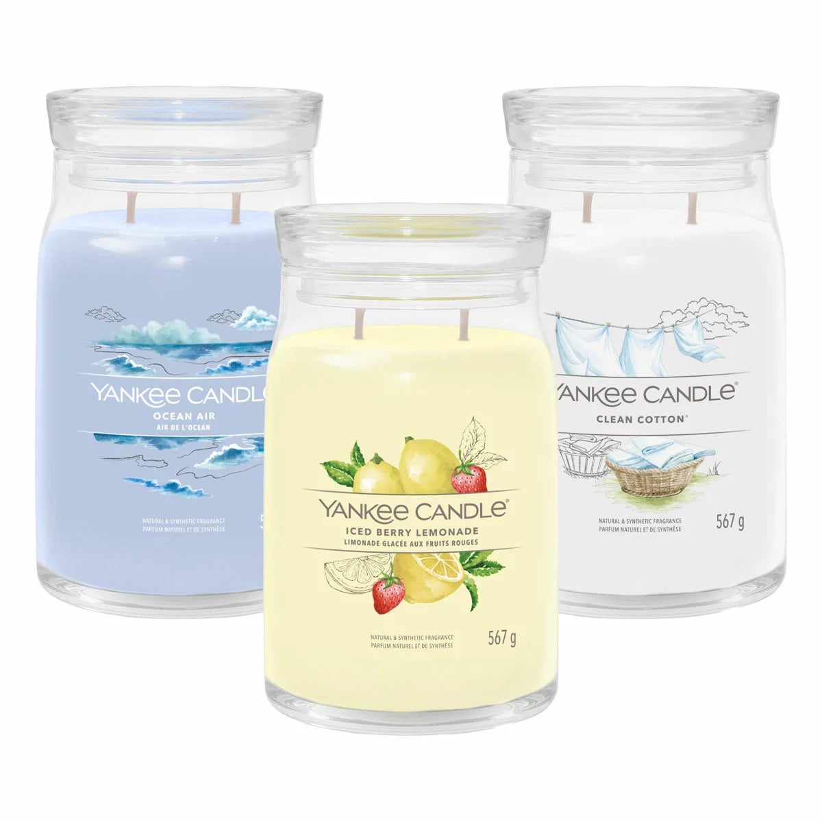 Yankee Fragranced Candle, 3 Pack Floral Escape, view 2
