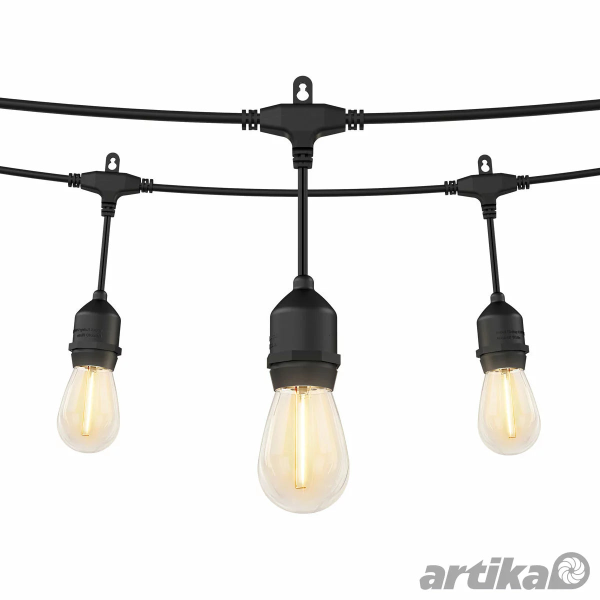 Artika Eclipse 42ft (12.8m) 20 LED Outdoor Solar String Lights Set