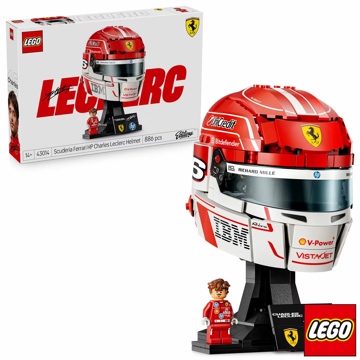 LEGO Editions Vehicles F1 Helmet Assortment - Models 43014 / 22 (14+ Years)