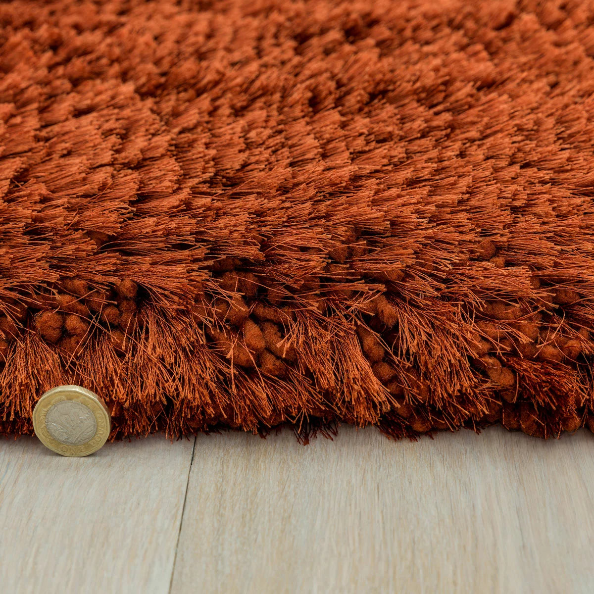 Plush Rust Rug, in 2 Sizes