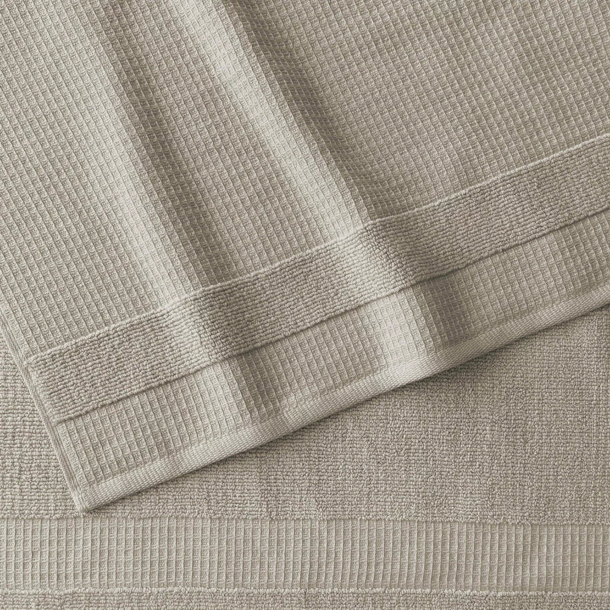 Welhome 100% Cotton Waffle Bath Towel